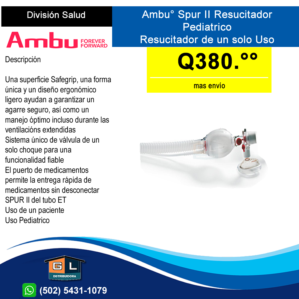 Ambu°-Spur-II-Resucitador-Pediatrico-Resucitador-de-un-solo-Uso-Guatemala-Junio-2022